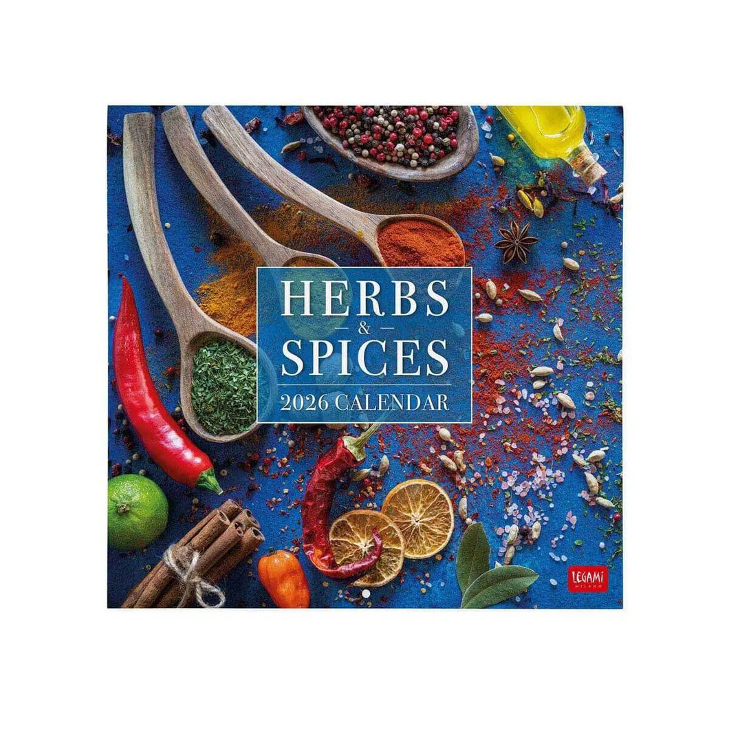 CALENDARIO 2026 DE PARED HERBS AND SPICES