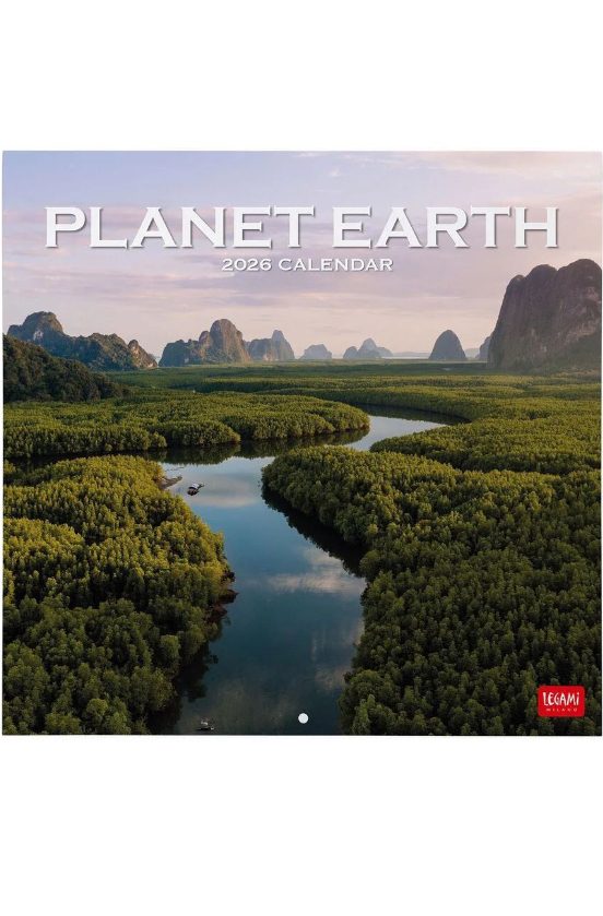 CALENDARIO 2026 DE PARED PLANET EARTH