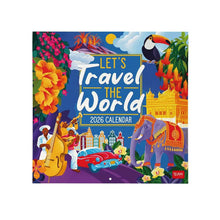 Cargar imagen en el visor de la galería, CALENDARIO 2026 DE PARED LETS TRAVEL THE WORLD
