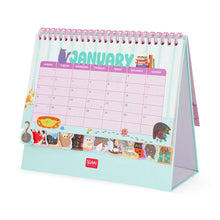 Cargar imagen en el visor de la galería, CALENDARIO DE ESCRITORIO CON STICKERS KITTY 2027 (CALWS27001)
