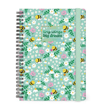 Cargar imagen en el visor de la galería, AGENDA SEMANAL 12M GRANDE CON ESPIRAL BEE GREEN 2027 (AG2712160)
