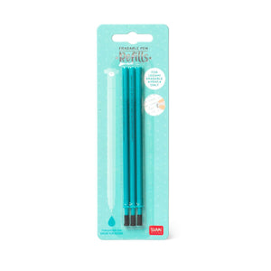 REFILL BORRABLE ERASABLE PEN TURQUOISE PACK 3 PCS (REFEP0010)