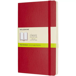 PLAIN NOTEBOOK LARGE SOFT COVER RED