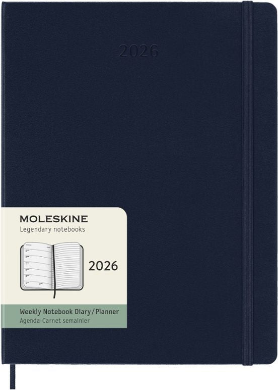 AGENDA 2026 12M WEEKLY EXTRA LARGE SAPPHIRE BLUE HARD COVER