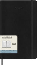 Cargar imagen en el visor de la galería, AGENDA 2026 12M MONTHLY PLANNER LARGE BLACK SOFT COVER
