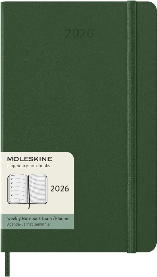 AGENDA 2026 12M WEEKLY LARGE MYRTLE GREEN HARD COVER