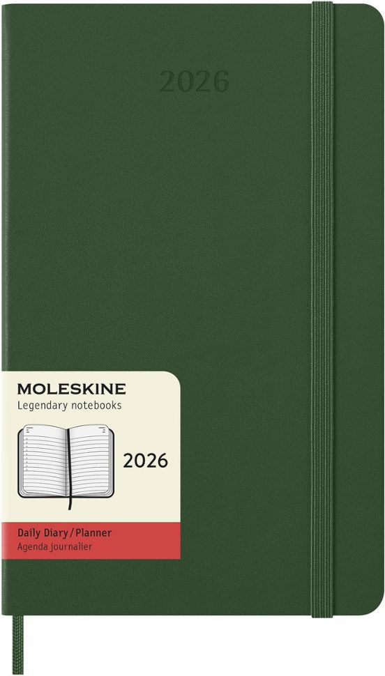 AGENDA 2026 12M DAILY LARGE MYRTLE GREEN HARD COVER