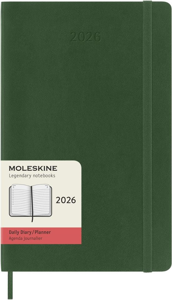 AGENDA 2026 12M DAILY LARGE MYRTLE GREEN SOFT COVER