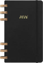 Cargar imagen en el visor de la galería, AGENDA 2026  12M SPIRAL PLANNER LARGE BLACK SOFT COVER
