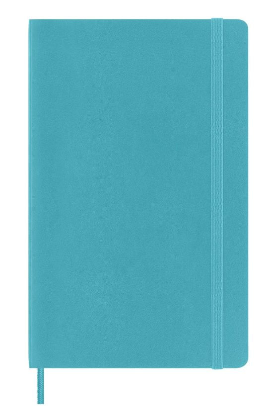 RULED NOTEBOOK LARGE SOFT COVER BLUE REEF