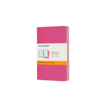 Cargar imagen en el visor de la galería, RULED CAHIER JOURNAL SET OF 3 XLARGE KINETIC PINK
