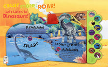 Cargar imagen en el visor de la galería, CRASH STOMP ROAR LISTEN TO DINOSAURS (BB)
