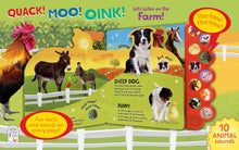 Cargar imagen en el visor de la galería, QUACK MOO OINK LISTEN TO ANIMALS AROUND THE FARM (BB)

