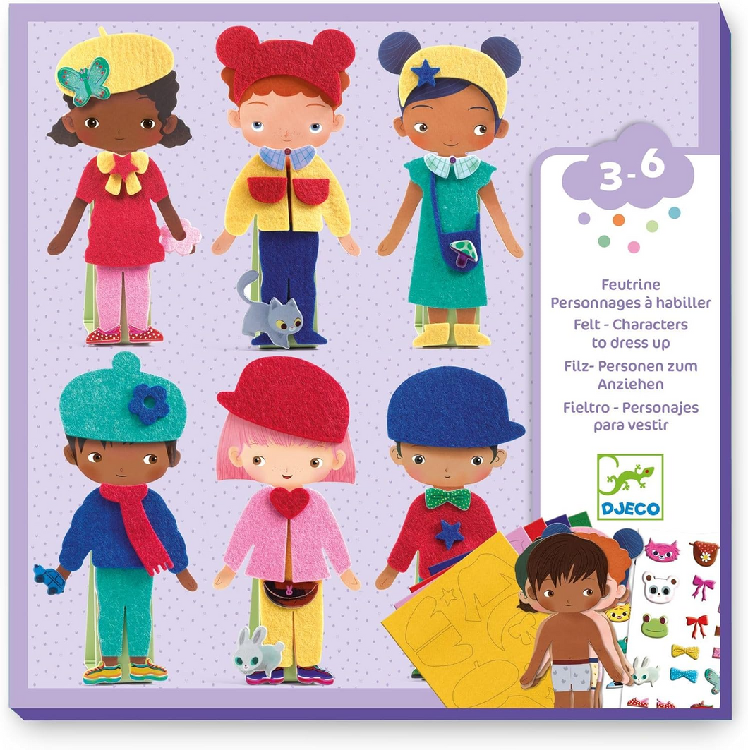 CAJA DE MANUALIDADES FIELTRO PERSONAJES PARA VESTIR (DJ00086)