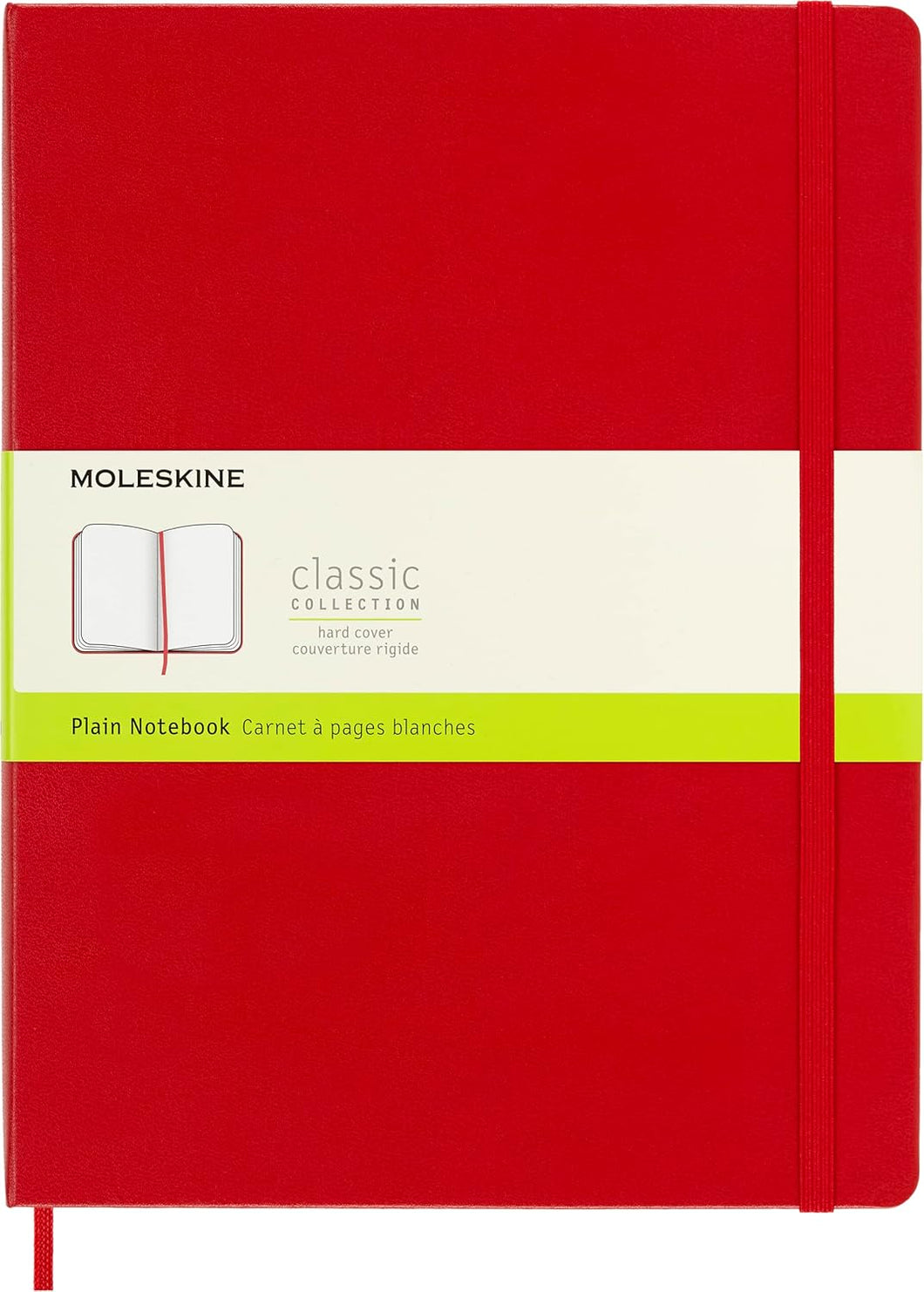 PLAIN NOTEBOOK XLARGE HARD COVER RED (QP092F2)