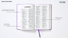 Cargar imagen en el visor de la galería, BIBLIA PARA NIÑOS NVI LAVANDA (TR 2022)
