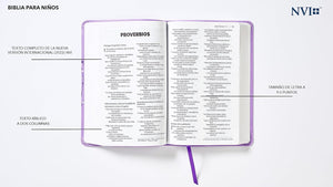 BIBLIA PARA NIÑOS NVI LAVANDA (TR 2022)
