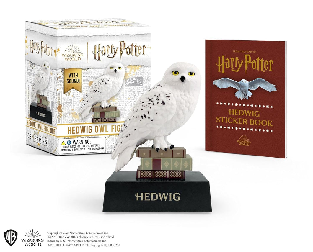 RP MINI HARRY POTTER HEDWIG OWL FIGURINE (WITH SOUND) (A STICKER MINI BOOK INCLUDED)