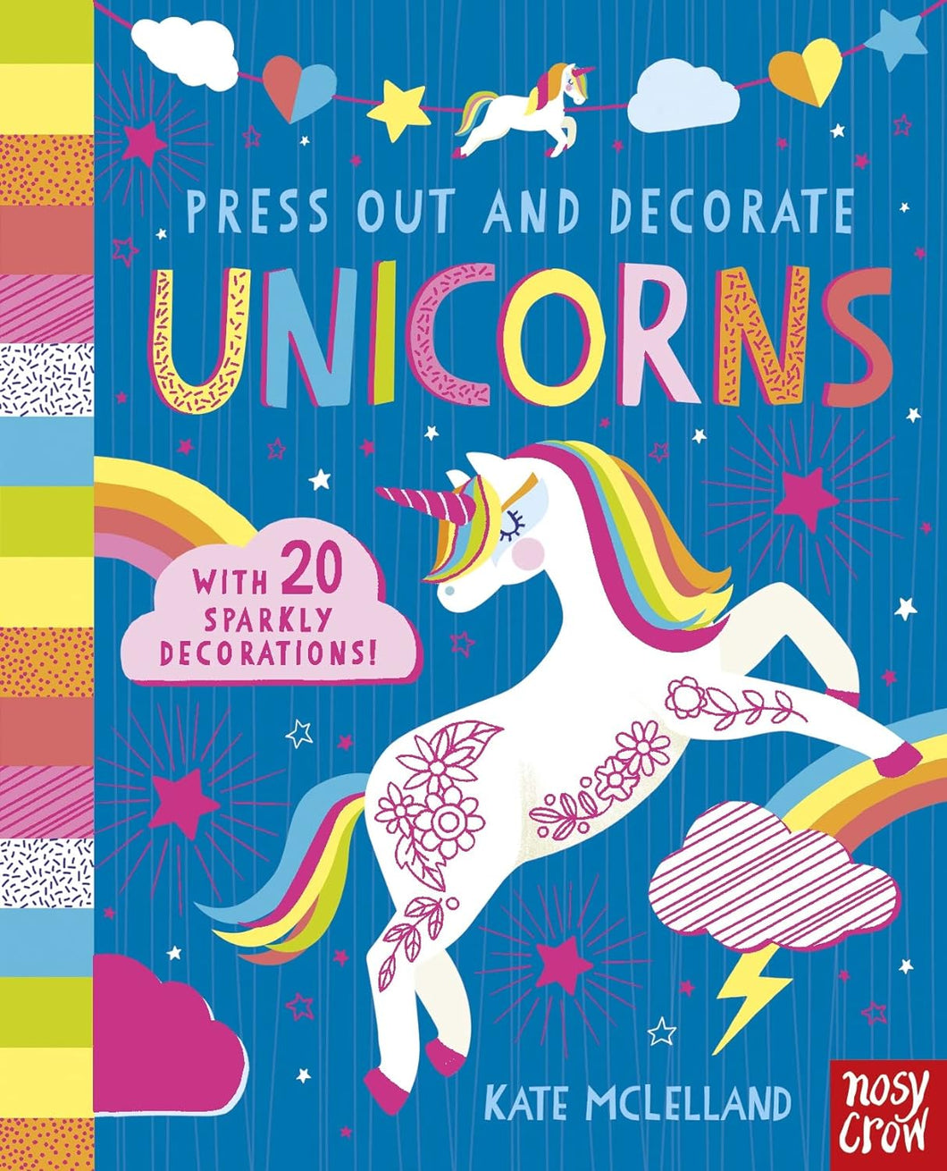 PRESS OUT AND DECORATE UNICORNS (BB)