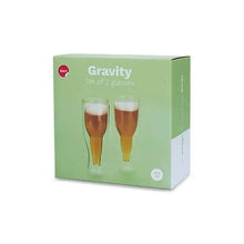 Cargar imagen en el visor de la galería, SET 2 VASOS CERVEZA GRAVITY 250 ML (24057)
