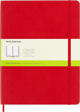 Cargar imagen en el visor de la galería, PLAIN NOTEBOOK XLARGE SOFT COVER RED
