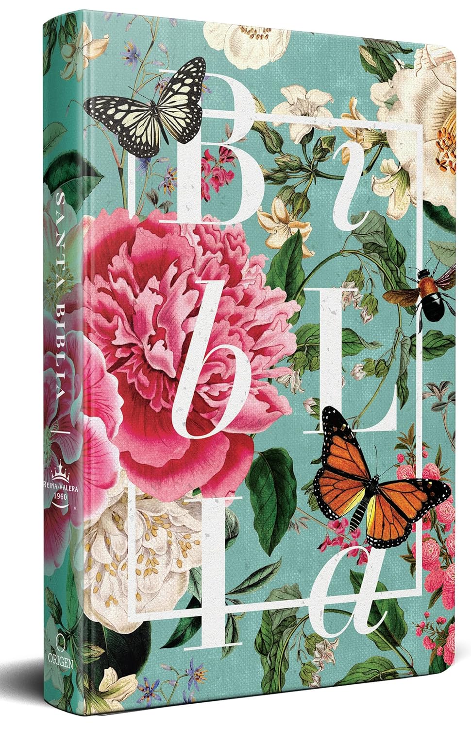 BIBLIA JARDIN DE FLORES LETRA GRANDE TAMAÑO MANUAL REINA VALERA 1960 (TD)
