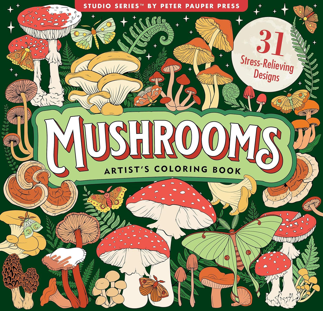 LIBRO PARA COLOREAR COLOR MUSHROOMS (345165)