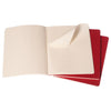 RULED CAHIER JOURNAL SET OF 3 XLARGE RED