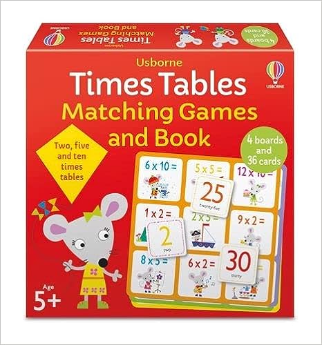 TIMES TABLES MATCHING GAMES AND BOOK