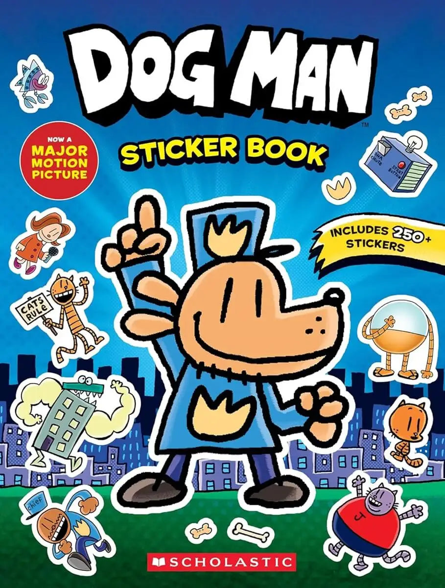 DOG MAN MOVIE STICKER BOOK
