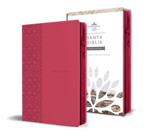 BIBLIA LETRA GRANDE REINA VALERA 1960 FUCSIA CON ZIPPER