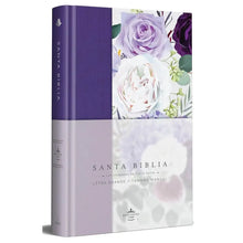 Cargar imagen en el visor de la galería, BIBLIA REINA VALERA 1960 LETRA GRANDE MORADA CON FLORES (TD)
