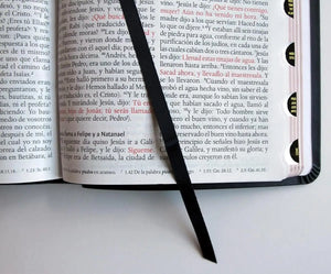 BIBLIA RVR60 PIEL PREMIER NEGRA CON INDICE