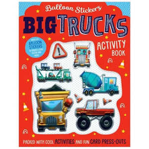 BIG TRUCKS ACTIVITY BOOK (BALLOON STICKERS)