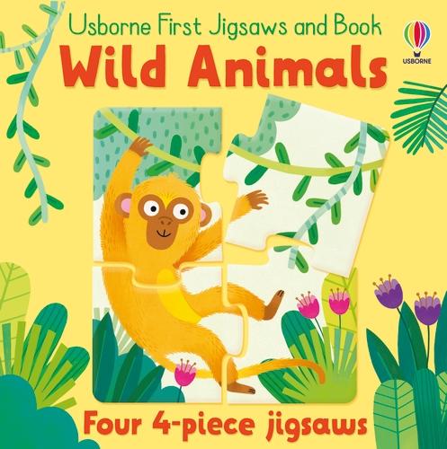 USBORNE FIRST JIGSAWS AND BOOK WILD ANIMALS
