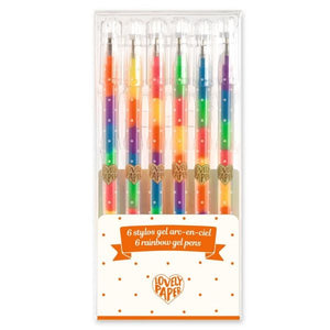 SET 6 LAPICEROS RAINBOW GEL PENS (DD03787)