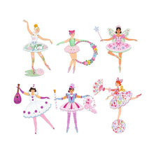 Cargar imagen en el visor de la galería, SET 6 TITERES PARA COLOREAR TUTUS (DJ09649)
