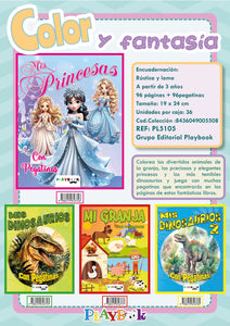 COLOREA Y PEGA 96 PAG CON PEGATINAS