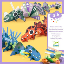 Cargar imagen en el visor de la galería, CAJA DE MANUALIDADES ENHEBRADO DINOSAURIOS (DJ00083)
