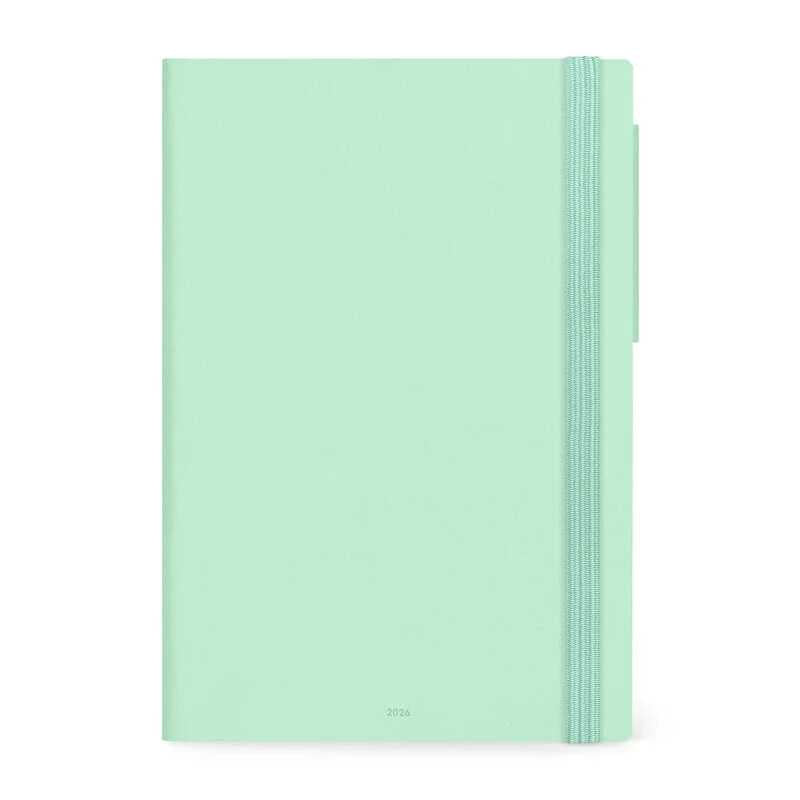 AGENDA 2026  DIARIA 12M GRANDE PASTEL MINT