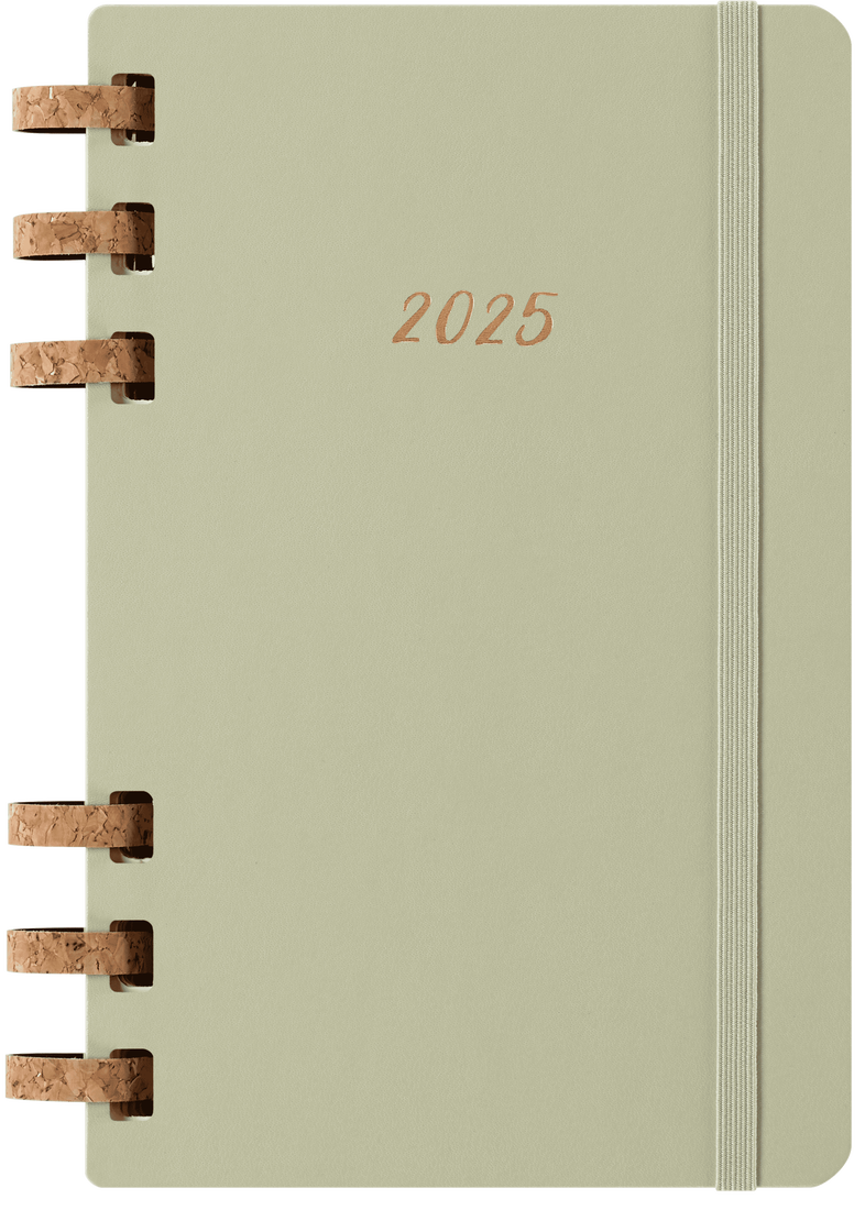 12M SPIRAL PLANNER LARGE KIWI HARD COVER 2025