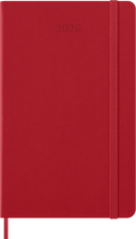 Cargar imagen en el visor de la galería, AGENDA 2026 12M DAILY LARGE SCARLET RED HARD COVER
