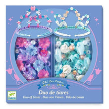 Cargar imagen en el visor de la galería, SET DUO DE TIARAS AZUL
