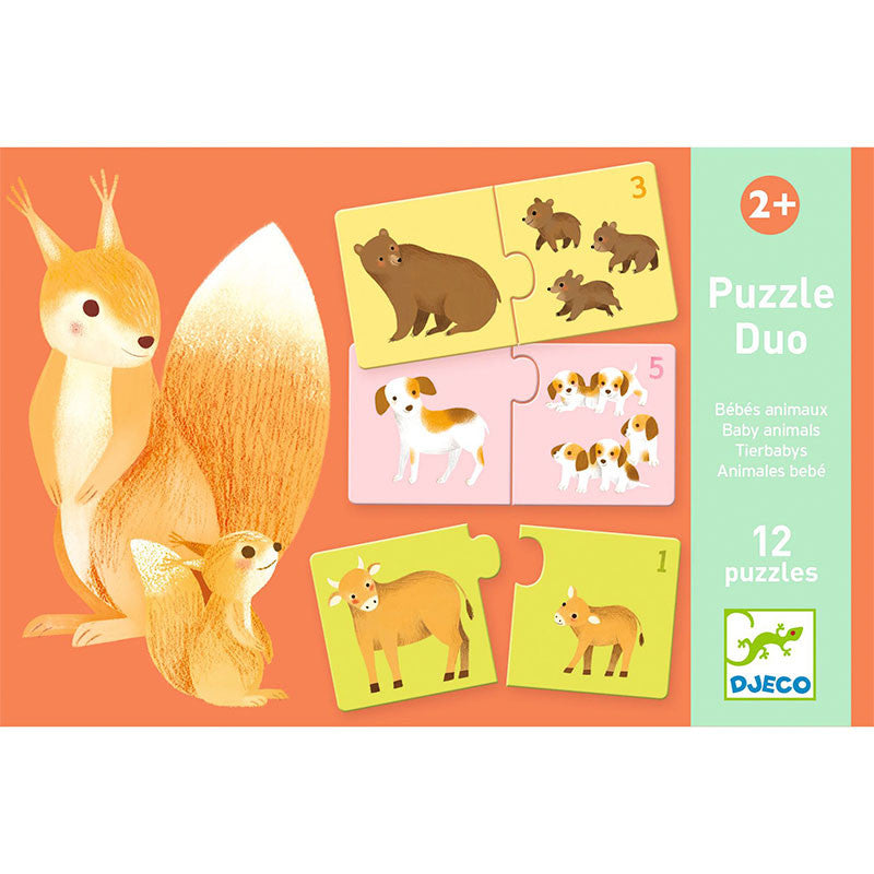 ROMPECABEZAS ANIMALES BEBES 24 PCS (DJ08197)