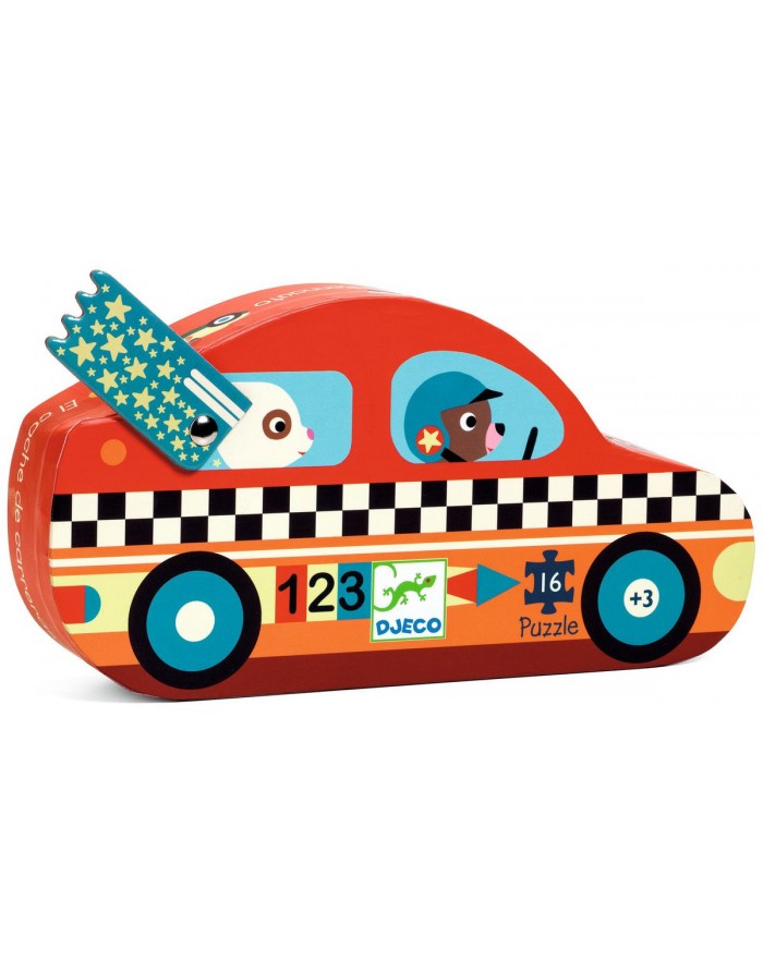 ROMPECABEZAS COCHE DE CARRERAS 16 PCS (DJ07273)