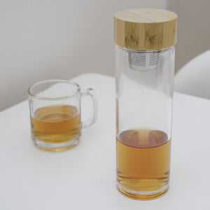 BOTELLA CON INFUSOR ZEN TEA INFUSER GLASS BOTTLE (GL15)