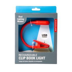 LAMPARA DE LECTURA RECHARGEABLE CLIP BOOK LIGHT RED (BL13-RD)