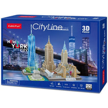 Cargar imagen en el visor de la galería, ROMPECABEZAS 3D NEW YORK CITY 123 PIECES (MC255H)
