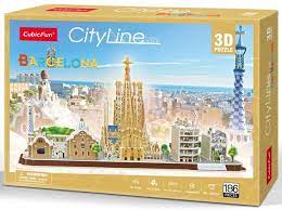 ROMPECABEZAS 3D BARCELONA CITY 186 PIECES (MC256H)