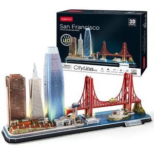 ROMPECABEZAS 3D LED SAN FRANCISCO CITYLINE 90 PIECES (L524h)